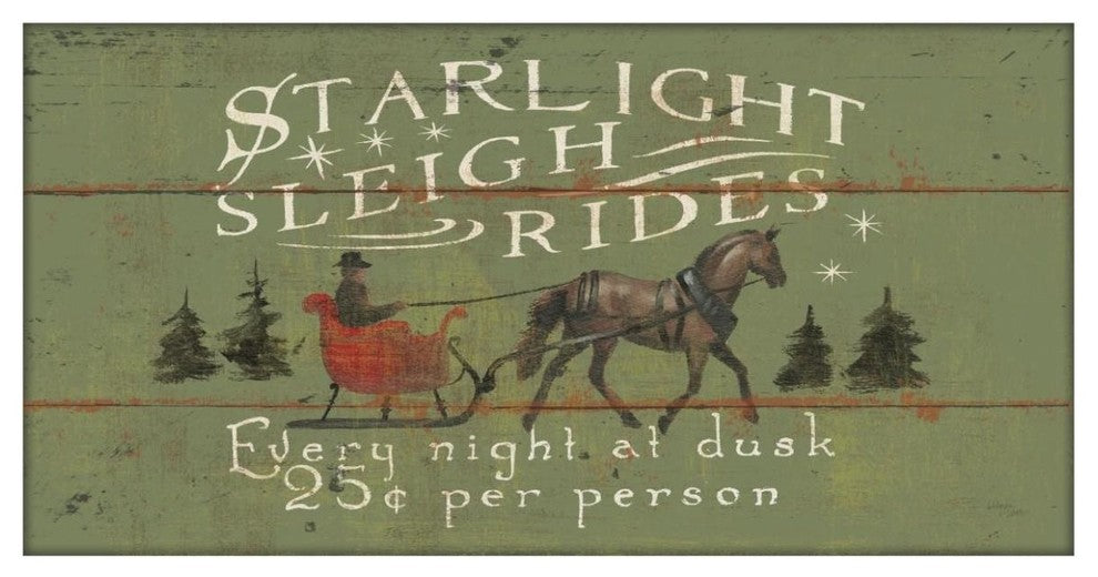 "Holiday Signs II Panel" Digital Paper Print by Wellington Studio, 62"x32"