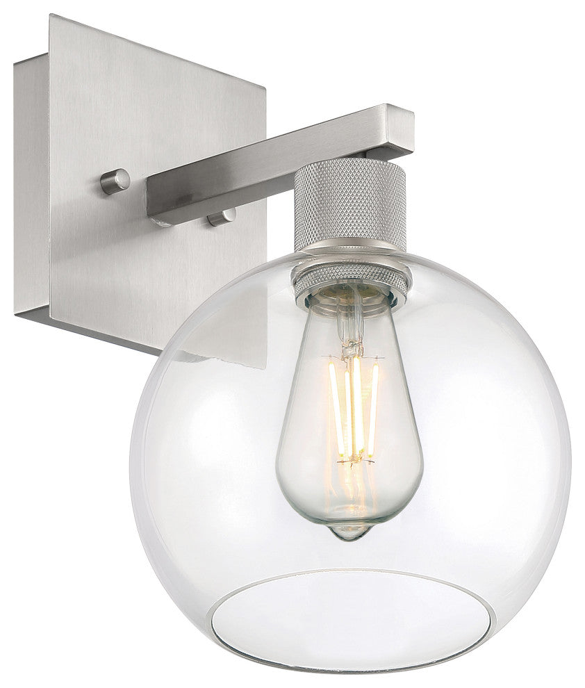 Access Lighting 63145LEDDLP/CLR Port Nine 13" Tall LED Wall - Brushed Steel