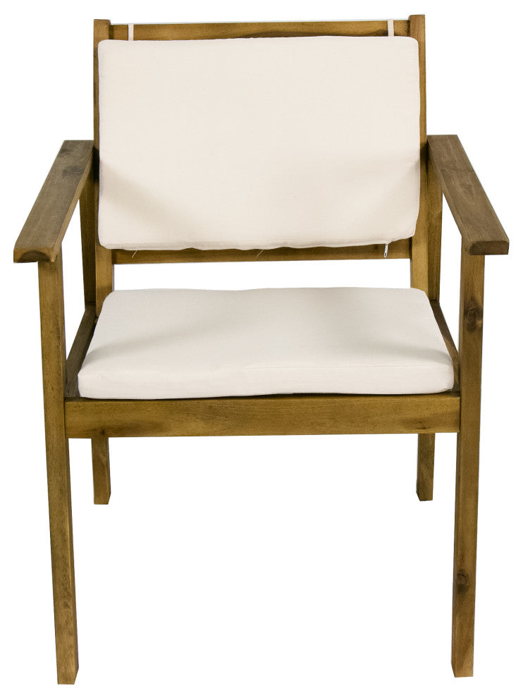 Sunnyside 4-Piece Outdoor Patio Furniture Set, Solid Acacia Wood