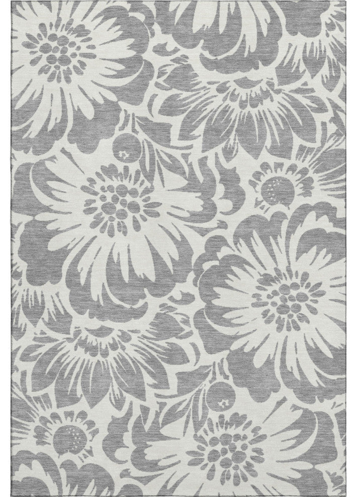 Premium Machine Washable Mayfield AMF551 Gray 3' x 5' Rug