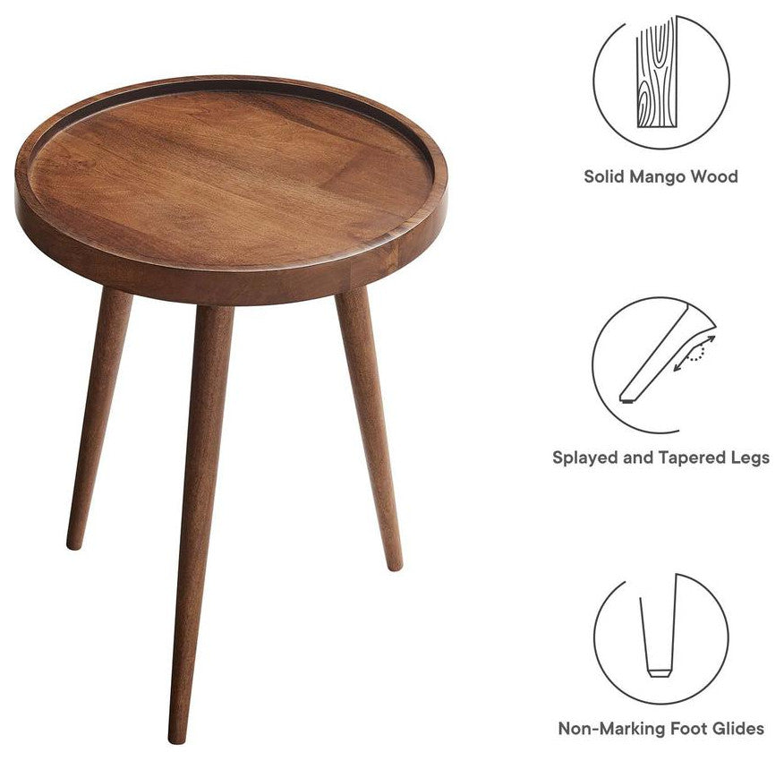 Chiro Round Wood Side Table