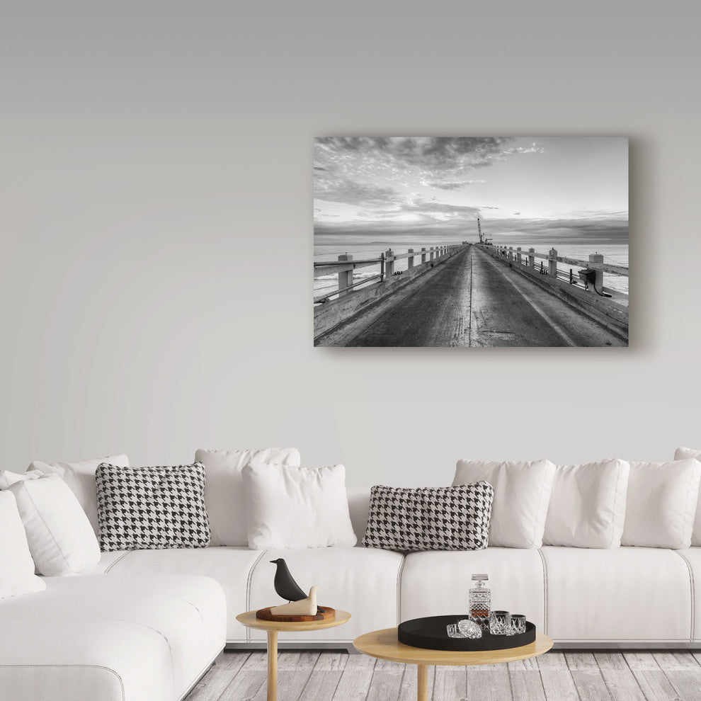 Chris Moyer 'Carpinteria Pier View' Canvas Art, 47"x30"