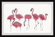"Flamingo Art" Framed Painting Print, 18"x12"
