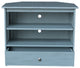 Mission Corner Entertainment / TV Stand, Ocean Blue - Antique Rubbed