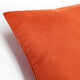 Liminal Koi Orange Striped Velvet Throw Pillow 12x19, with Polyfill Insert