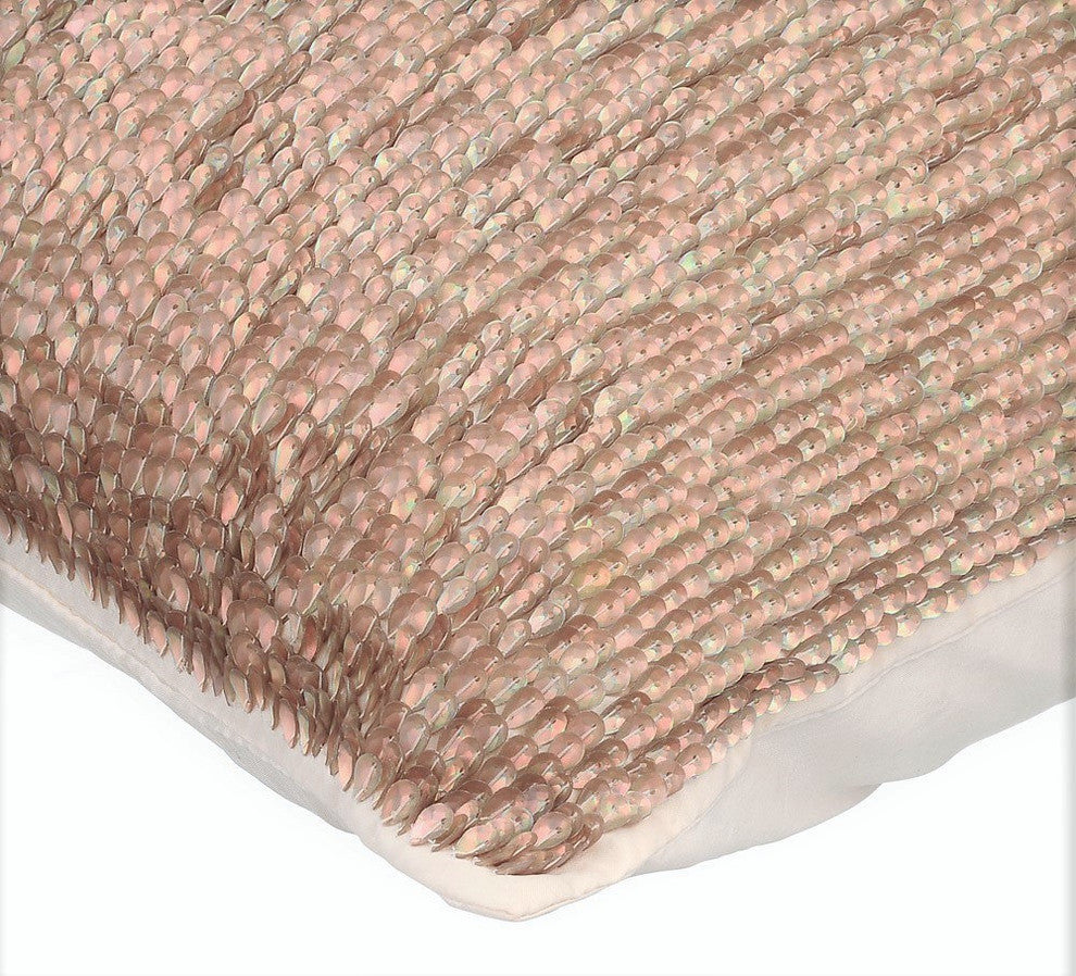 Gold Decorative Pillow Covers 14"x14" Silk, Golden Drops