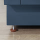 Ove Decors Rider 72" Double Sink Vanity, Grayish Blue With Black Hardware