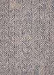 Gramercy 1611 Blue Heather Herringbone Rug, 5'x7'