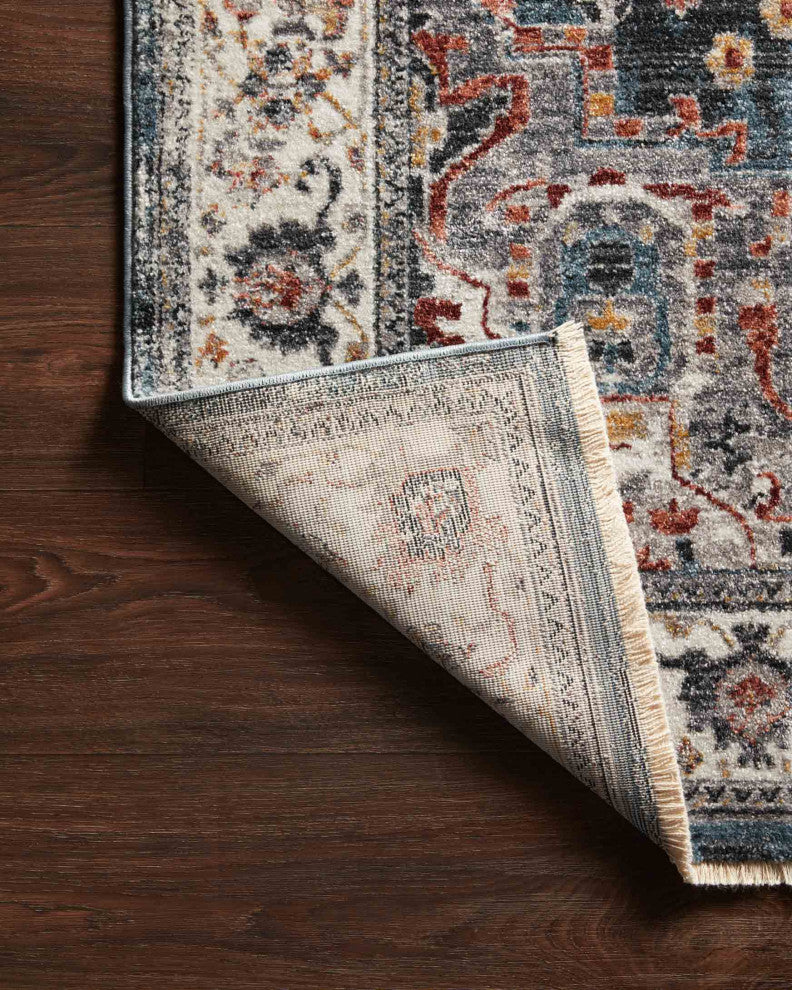 Samra SAM-04 Slate/Multi 2'3"x3'10" Area Rug