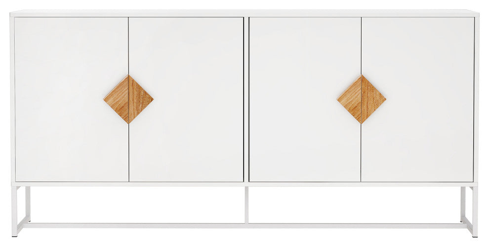 TATEUS Solid wood Sideboard, White