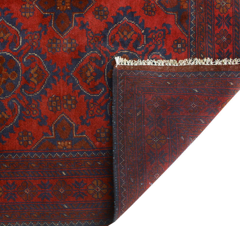 Khal Mohammadi Muzaffer Red/Navy Rug, 4'9x6'7