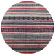 Ahgly Company Indoor Round Mid-Century Modern Area Rugs, 8' Round