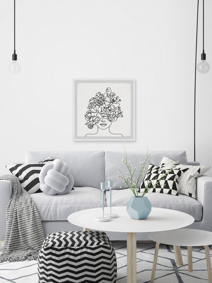 "Let Your Dreams Blossom" Framed Painting Print, 12x12