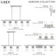 Livex Lighting Harding Polished Chrome Light Linear Chandelier