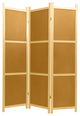 6' Tall Cork Board Shoji Screen, 3 Panel
