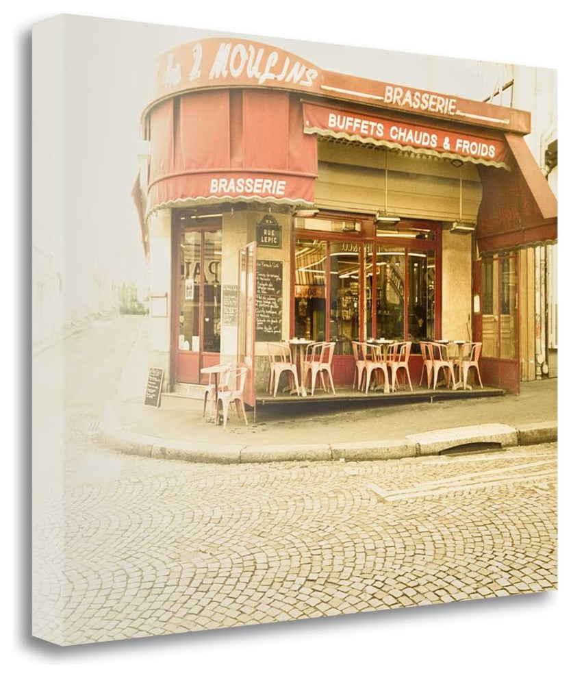 "Paris Brasserie" By Keri Bevan, Giclee Print on Gallery Wrap Canvas