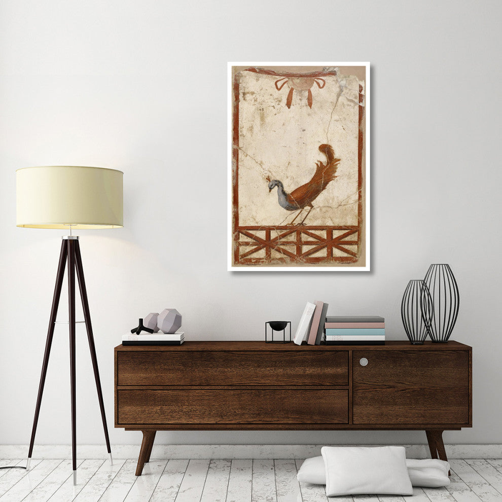 "Wall Fragment with a Peacock" Print 1st Century Roman Artisan, 34"x50"