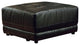 Square Ottoman With Tufted Upholstery, Black