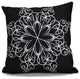 Decorative Holiday Pillow Geometric Print, Navy Blue, 26"x26"
