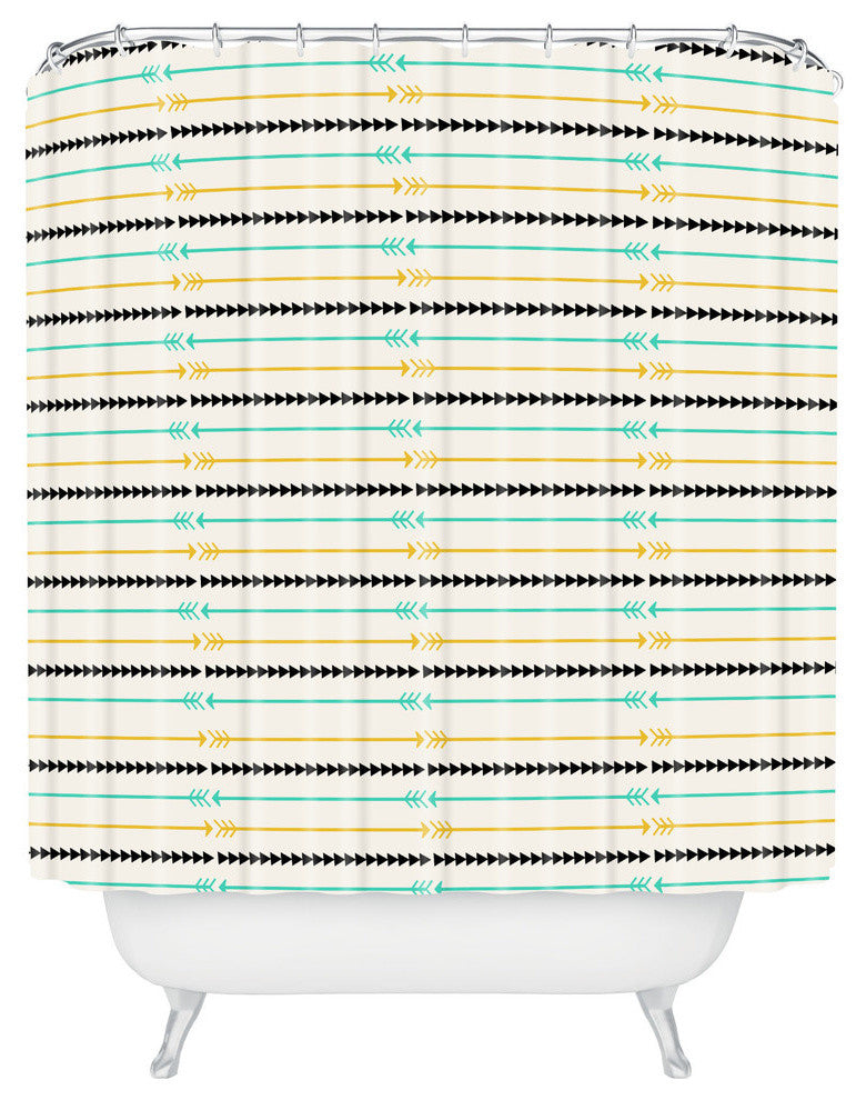 Allyson Johnson Arrow Pattern Shower Curtain