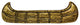 Canoe Cabinet Pull, Antique Brass
