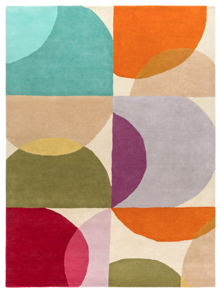Surya Scion SCI-28 Modern Area Rug, Burnt Orange, 8' x 11' Rectangle