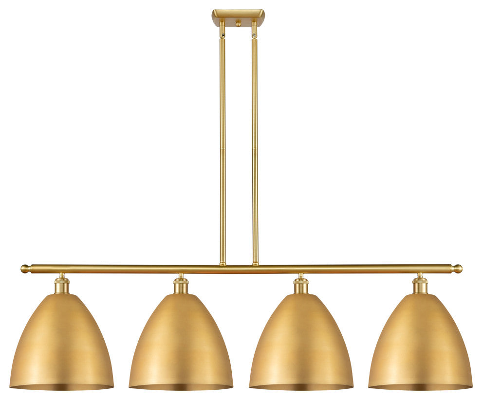 Ballston Dome Island Light, Satin Gold, Satin Gold