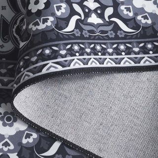 Safavieh Arizona Machine-Washable Collection ARZ178 Rug, Black/Grey, 9'x12'