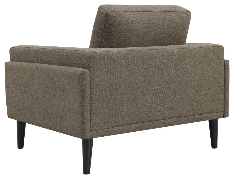 Rilynn Upholstered Track Arm Accent Chair Brown