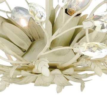 Jardin 19-in Semi Flush Ceiling Light French Cream