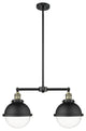 INNOVATIONS 209-BAB-HFS-82-BK-LED 2-Light Island Light Matte Black