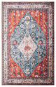 Safavieh Tucson TSN104 Rug Machine-Washable, Beige/Blue, 3'x5'