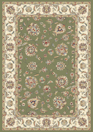 Dynamic Rugs Ancient Garden 57365 Rug, Green/Ivory, 7'10" X 11'2"