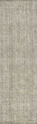 Pata Hand Woven Chunky Jute Gray 2'x14' Runner Rug
