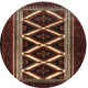 Ahgly Company Indoor Round Traditional Area Rugs, 4' Round