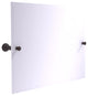 Carolina Frameless Landscape Tilt Mirror with Beveled Edge, Venetian Bronze