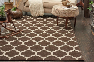 Unique Loom Brown Philadelphia Trellis 7'x10' Area Rug