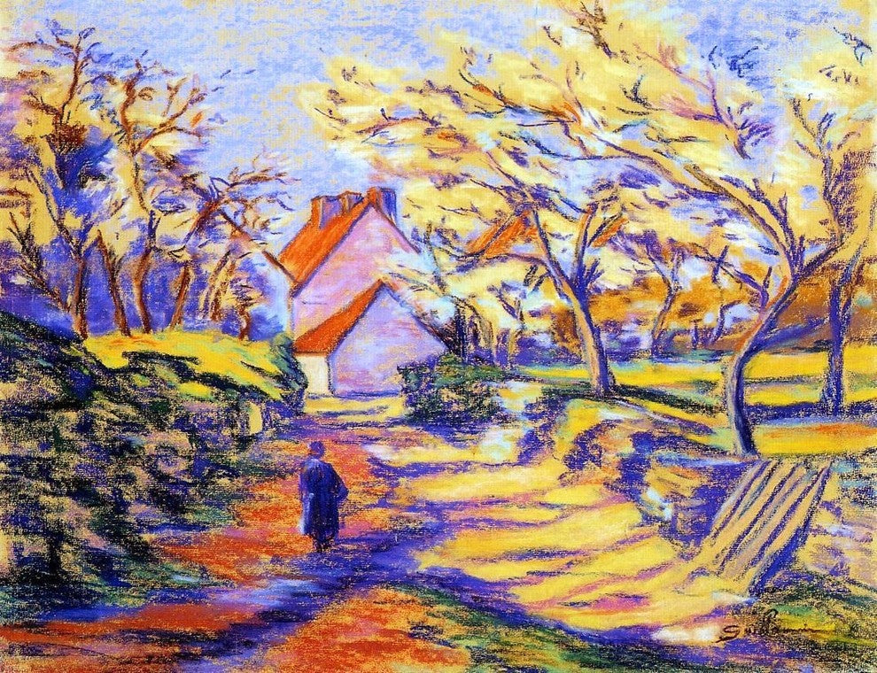 Armand Guillaumin In the Countryside, 21"x28" Wall Decal