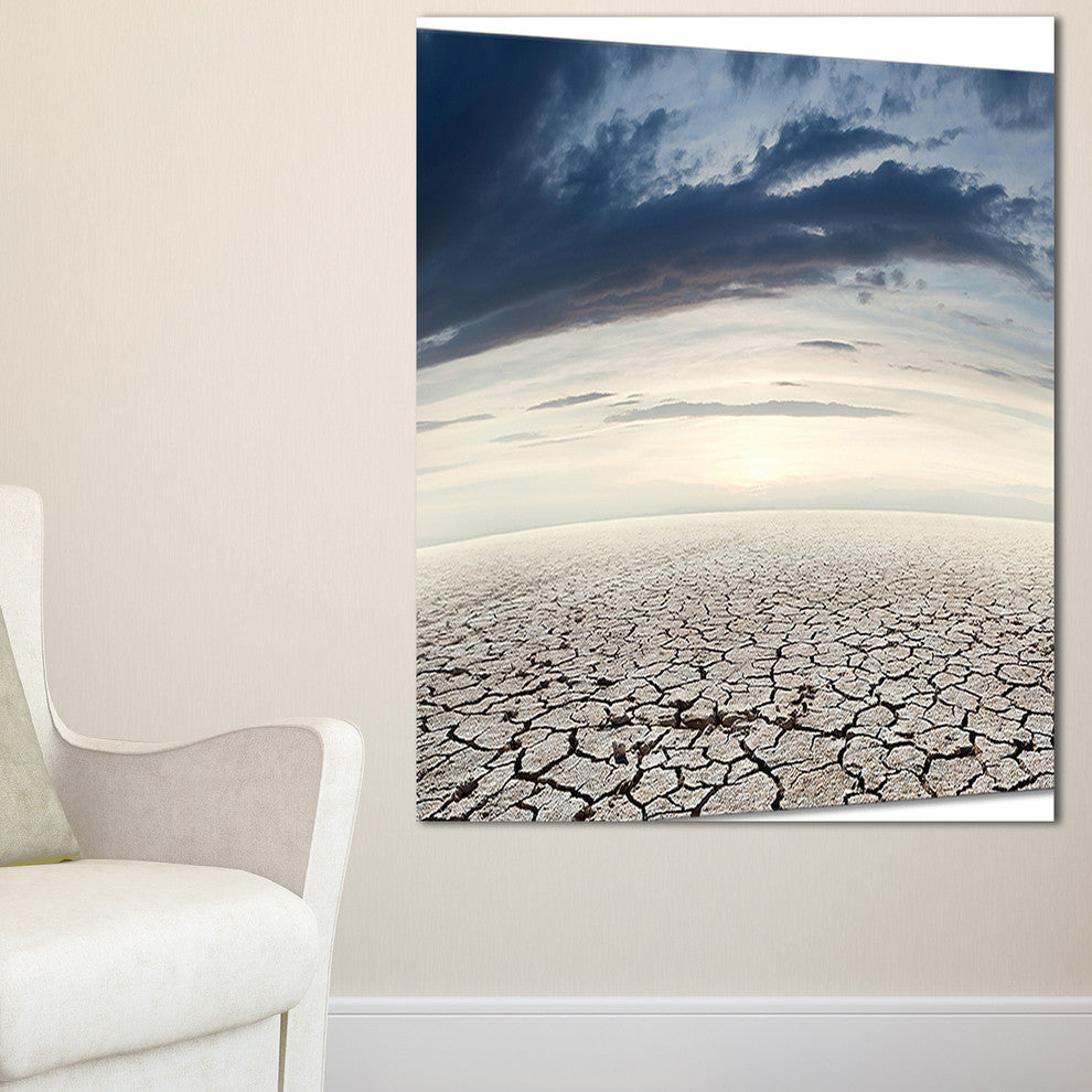 "Dry Soil Dreamscape" Landscape Canvas Photo Print, 16"x32"