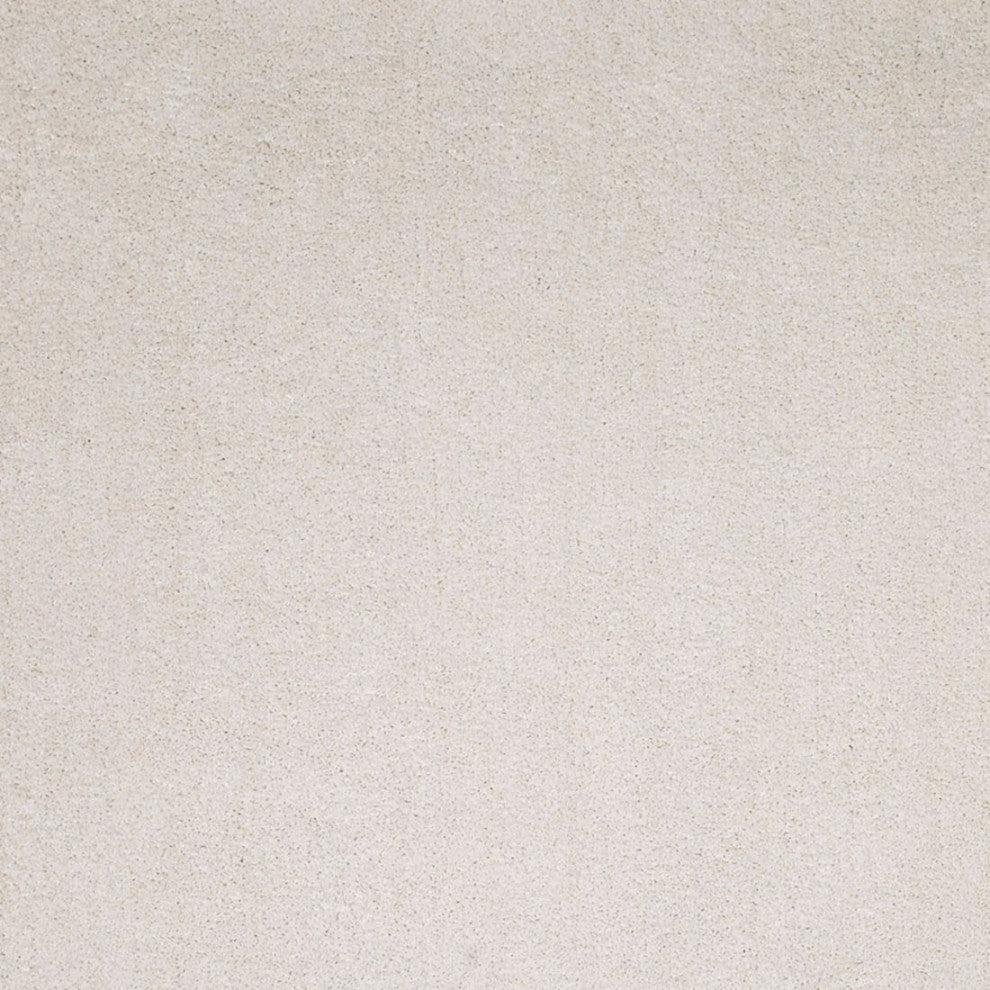 KAS Bliss 1550 Ivory Shag Area Rug, 2'3" x 7'6" Runner