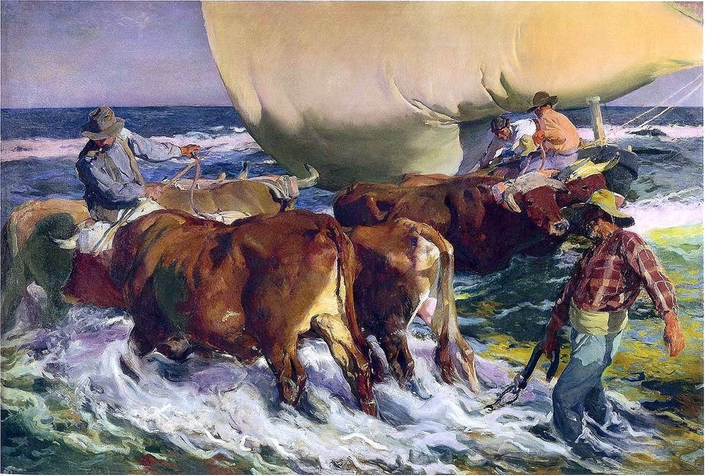 Joaquin Sorolla Y Bastida Afternoon Sun, 18"x27" Wall Decal