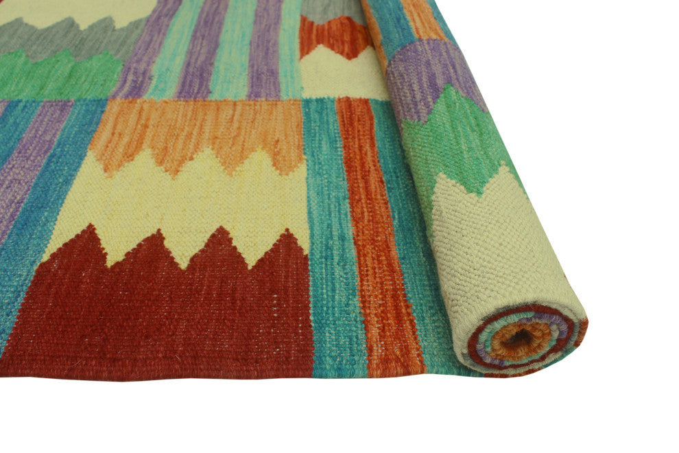 Winchester Kilim Woodrow Gold/Brown Rug, 5'0x6'6