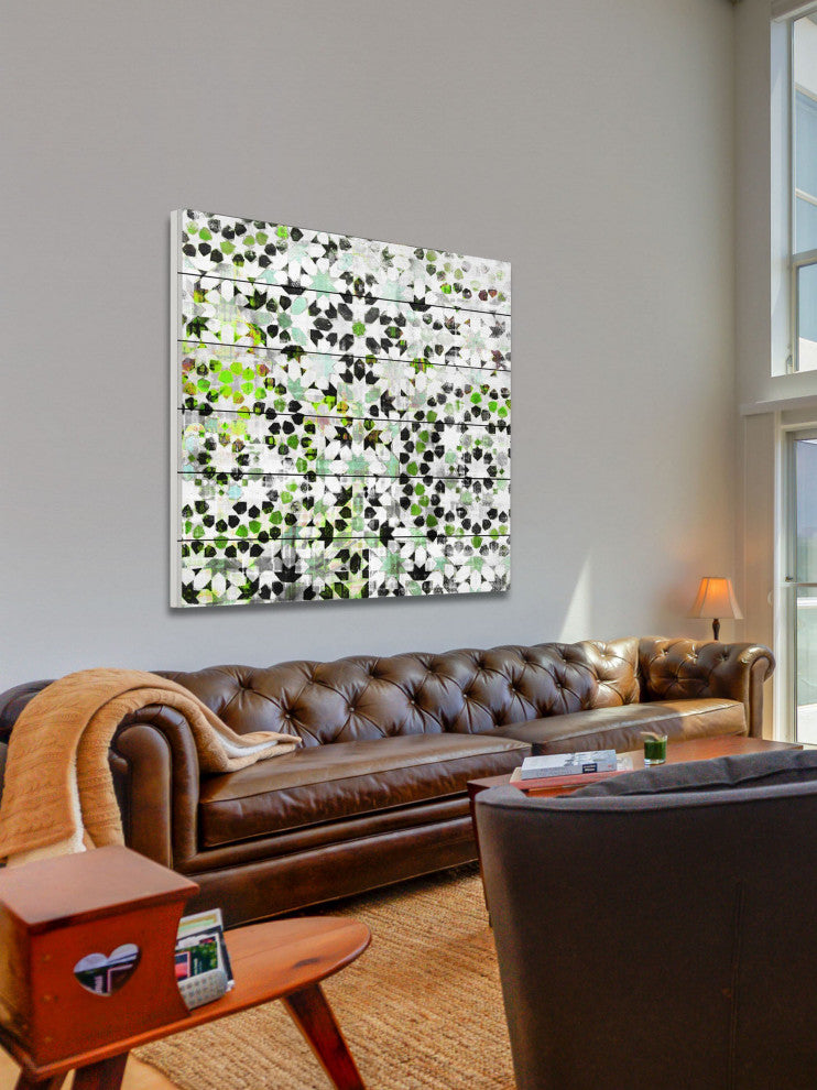 "Taroudant" Print on White Wood, 40"x40"