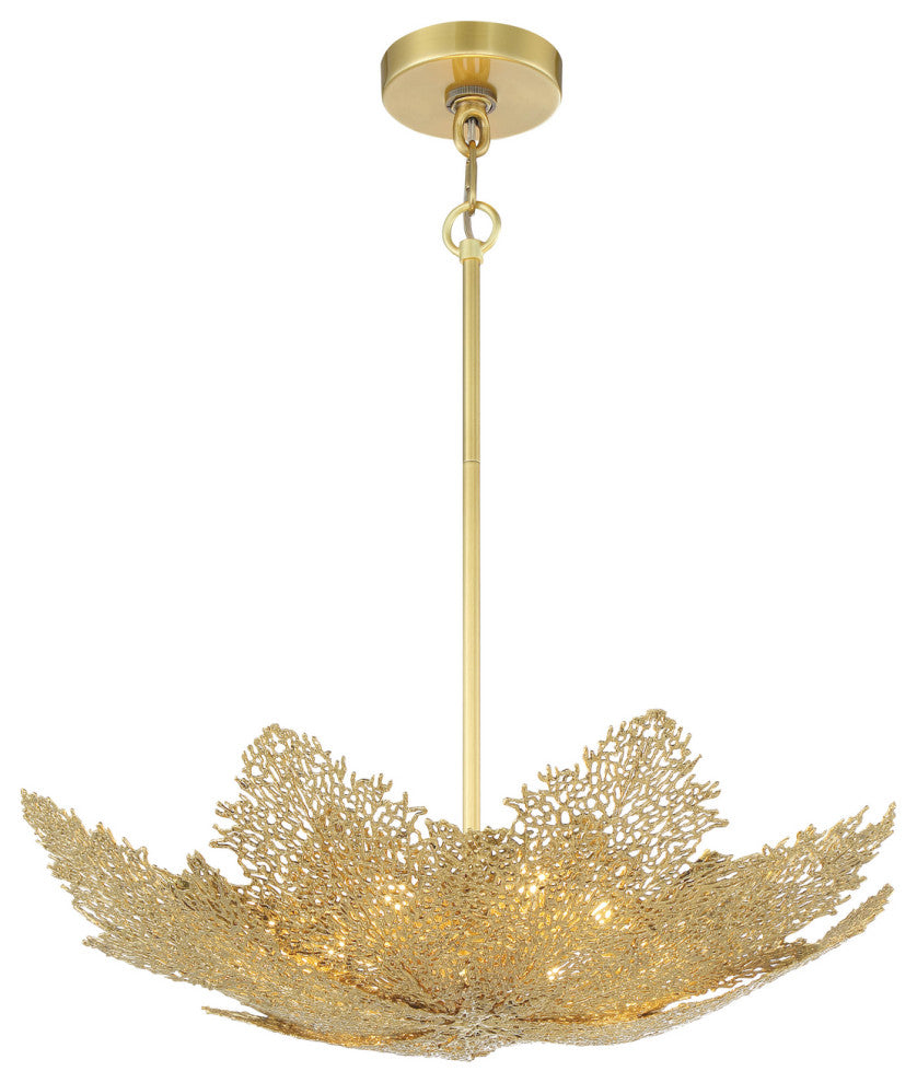 Minka Metropolitan, N7888-750-L, Evergold, 8-Light Pendant