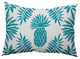 Pineapple Leaves Decorative Throw Pillow, Explorer Blue, 14"x20"