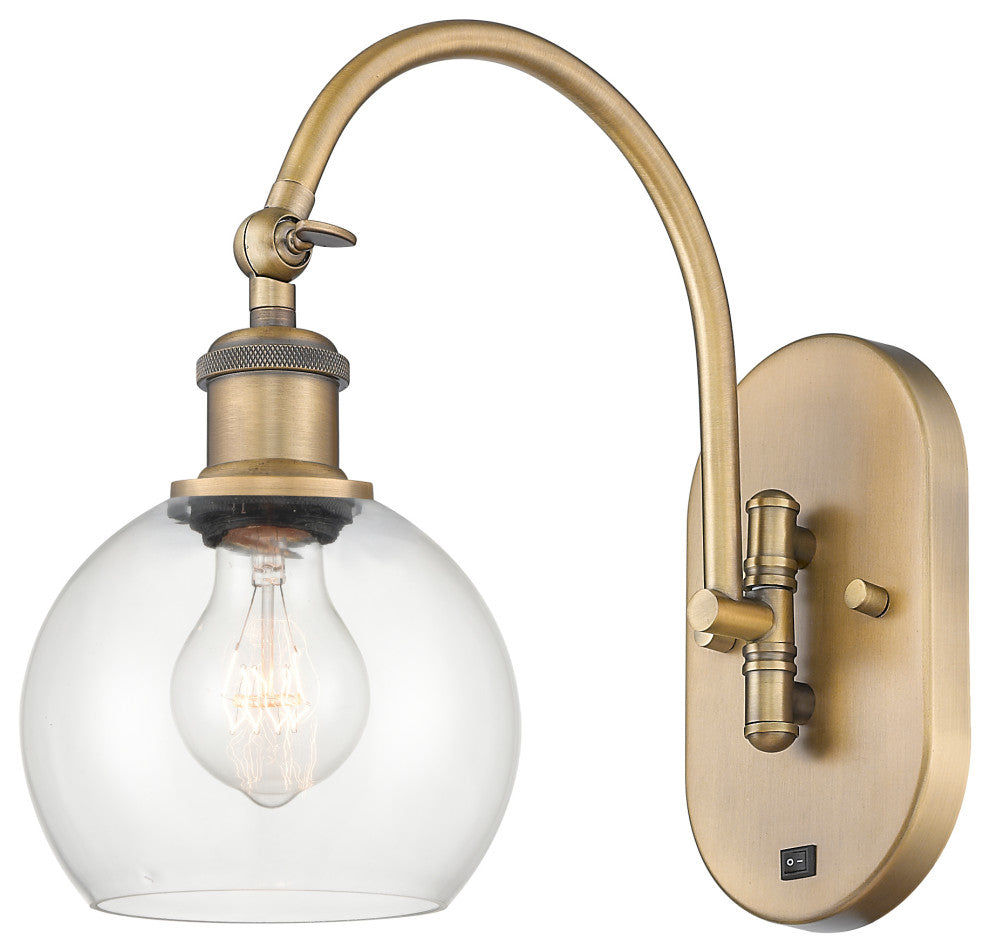 Innovations 518-1W-BB-G122-6 1-Light Sconce, Brushed Brass