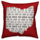 Red Ohio Go Team 16x16 Spun Poly Pillow