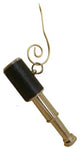 Chrome Spyglass With Leather Christmas Ornament 5"