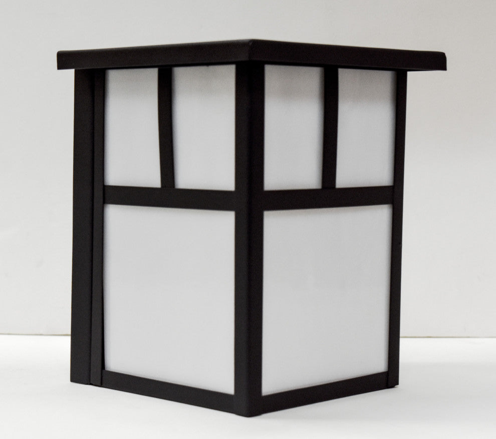 Maxim 4050 Coldwater 1 Light 7-1/4" Tall Outdoor Wall Sconce - Black / White