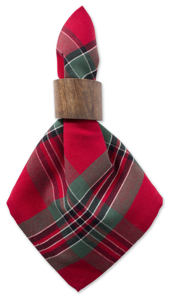 DII Holiday Plaid Napkin, Set of 6